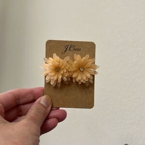 J Crew flower earrings